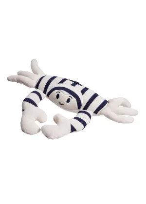 Doudou Crabe - en coton ray marinire (ECRU/MARINE)