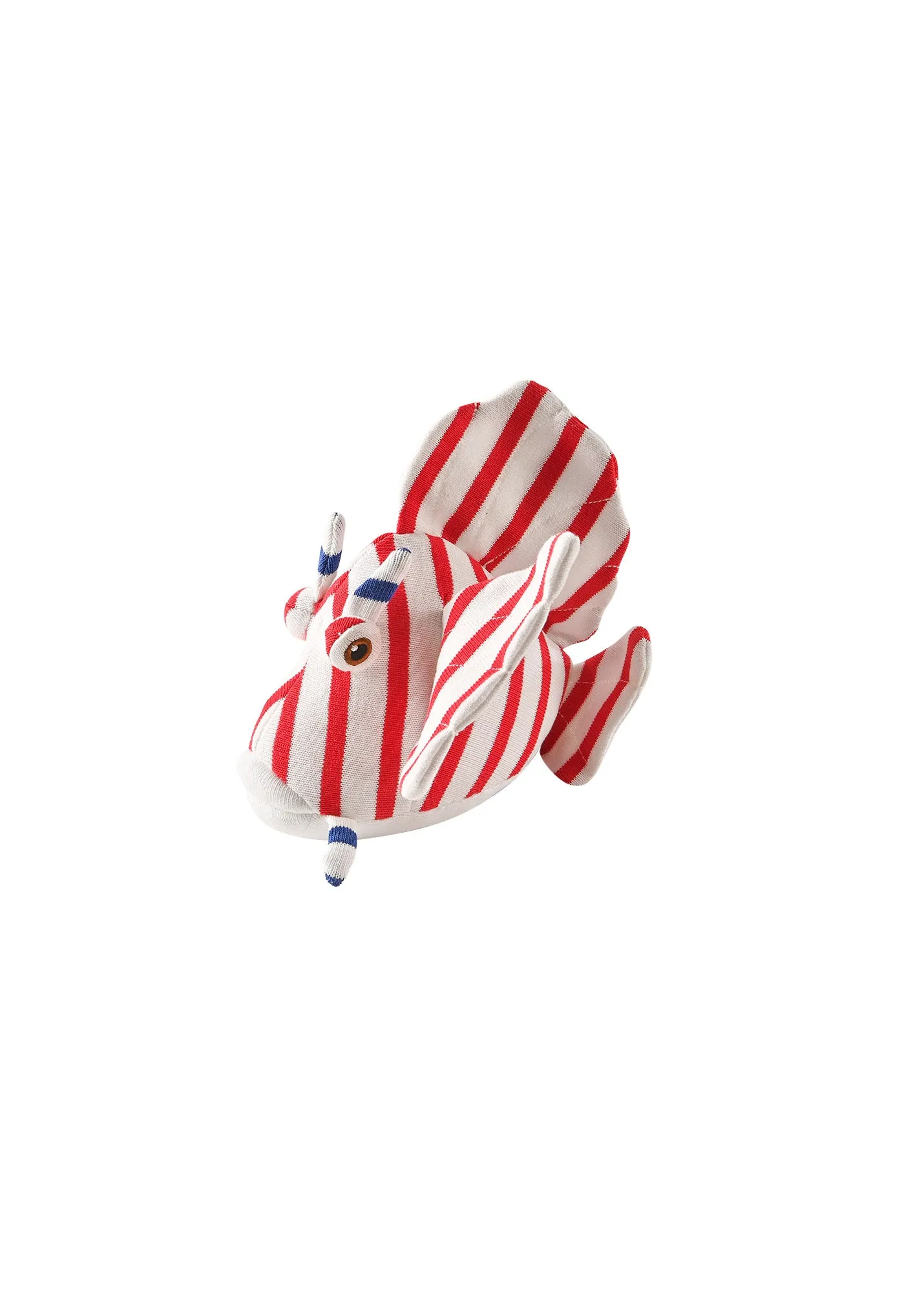 Doudou poisson lion -  rayures (NEIGE/TULIPE)