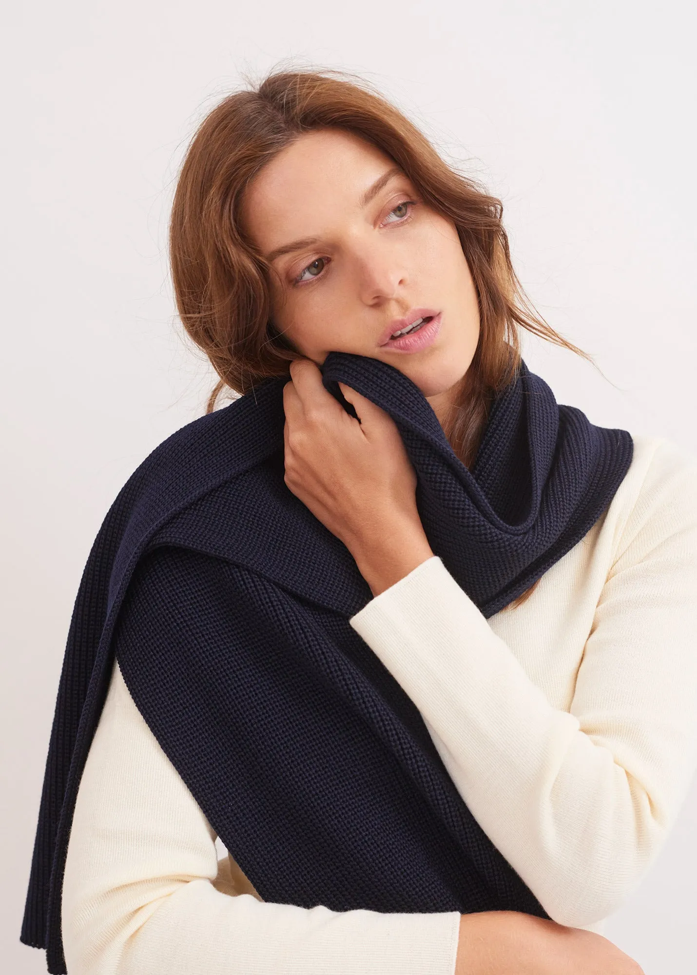 Echarpe Canoe - en laine (NAVY)