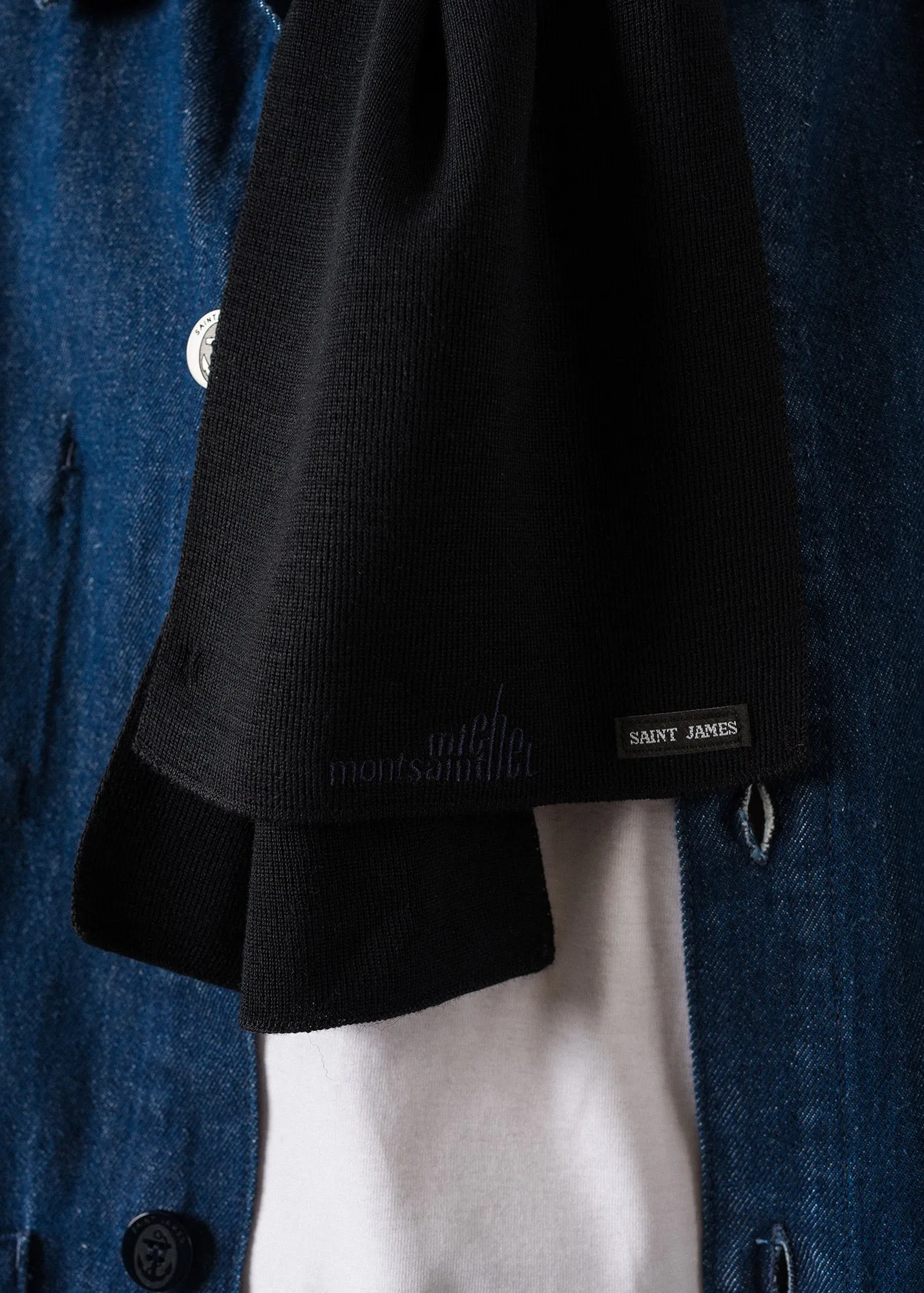 Echarpe EPIC - SAINT JAMES x le Mont Saint-Michel (NAVY)
