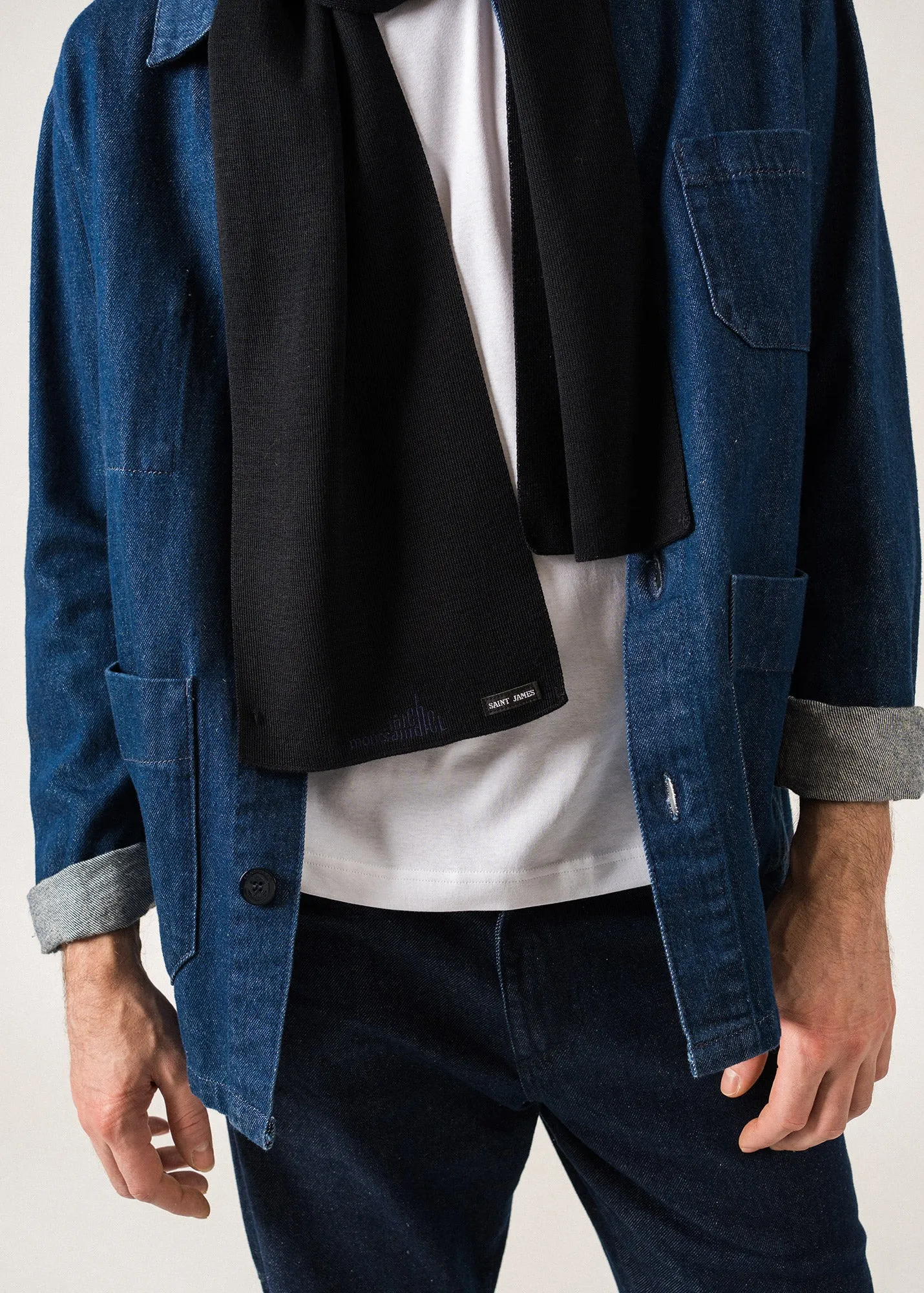 Echarpe EPIC - SAINT JAMES x le Mont Saint-Michel (NAVY)