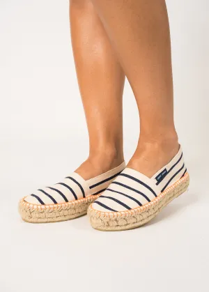 Espadrilles  platerforme - raye (ECRU/MARINE/BASKET)