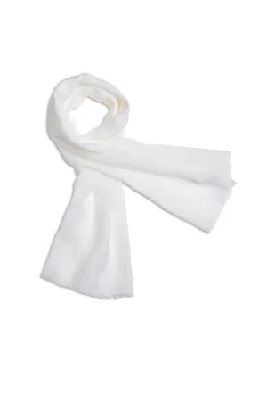 Foulard en lin - fabriqu en France (BLANC)