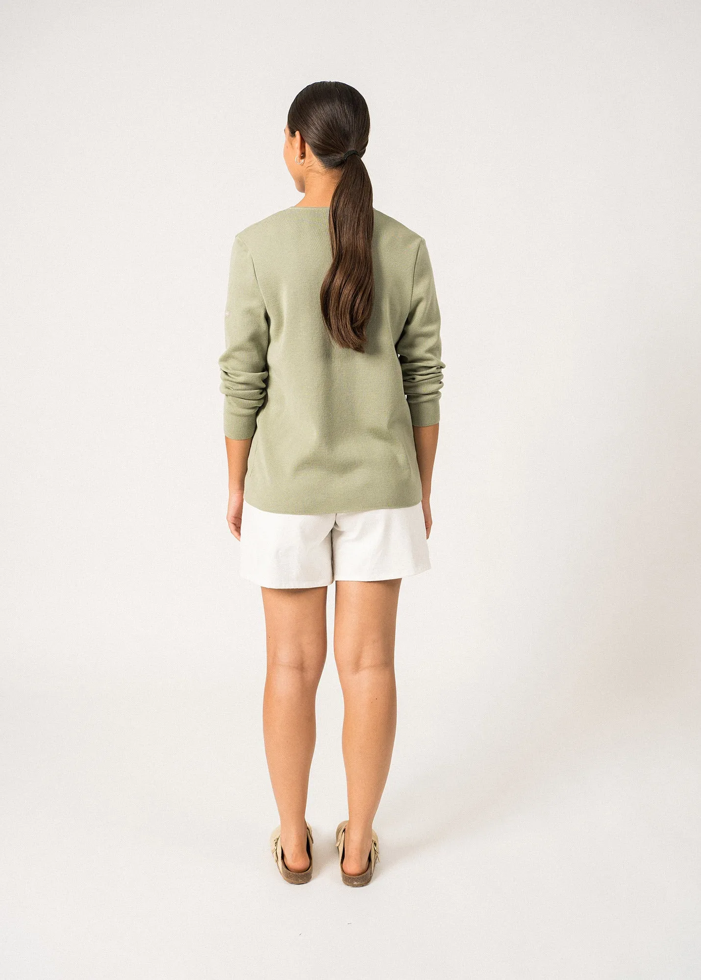 Gilet Blainville - en laine mrinos (AMANDIER)