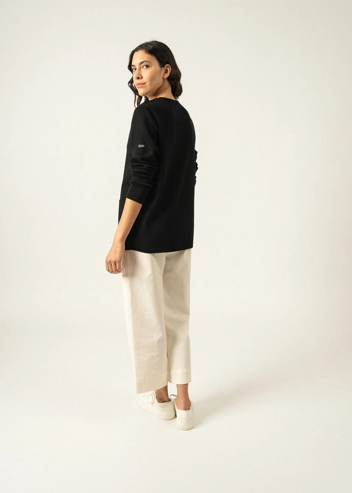 Gilet Blainville - en laine mrinos (NOIR)