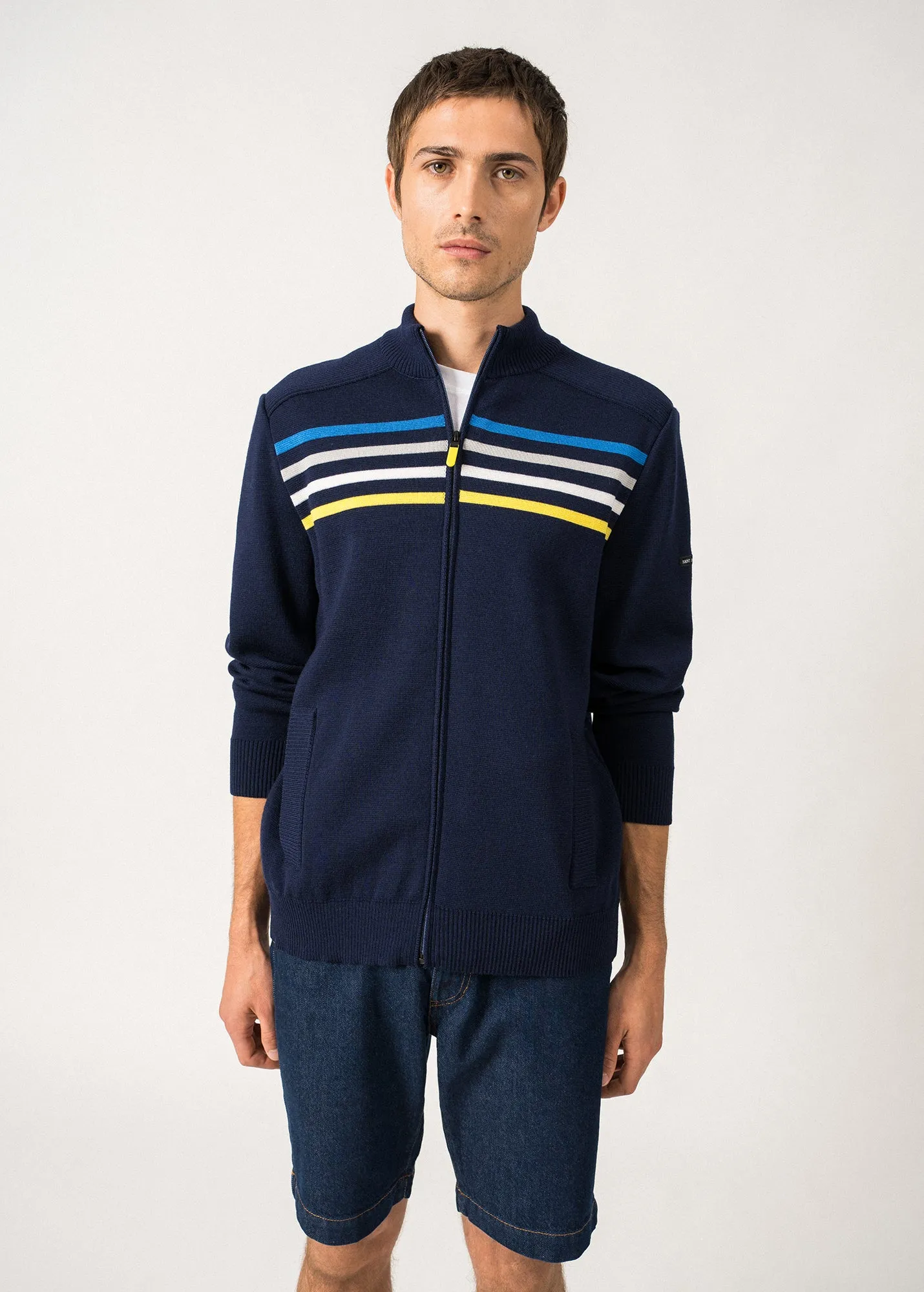 Gilet zipp Bandol - en laine (INSIGNE/MULTICO CAP)
