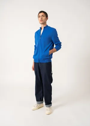 Gilet zipp Colorado - en laine mrinos (MER/GRIS LIGHT)