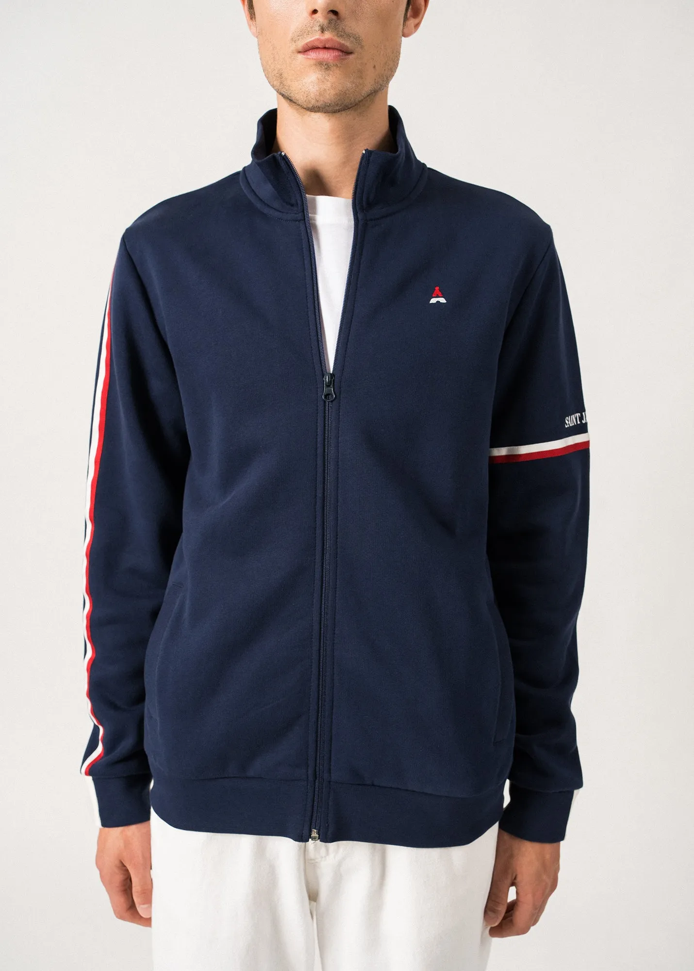 Gilet zipp en coton Landre - SAINT JAMES x Maison FT (INSIGNE)