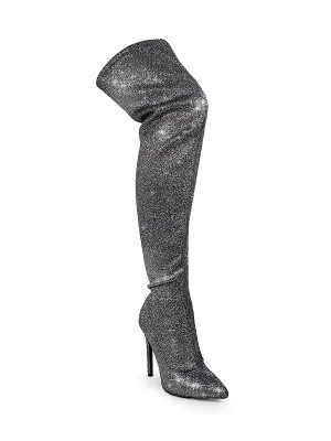 Gisele Stretchy Overknee Heeled Boots
