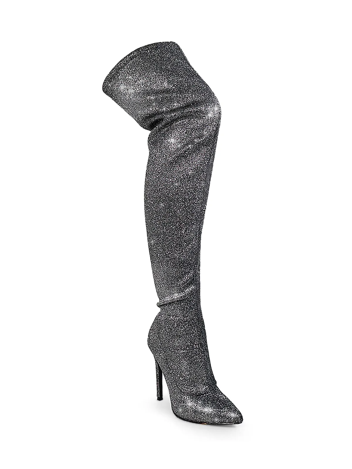 Gisele Stretchy Overknee Heeled Boots