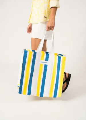 Grand sac cabas ray - en coton (ACIDULE/MER)