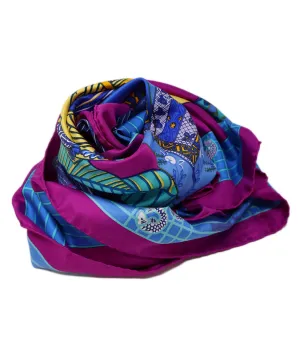 Hermes Kimonos Et Inros Print Silk Scarf