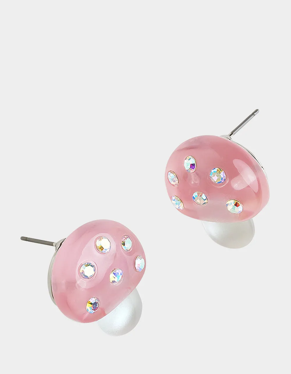 HOP TO IT MUSHROOM STUDS PINK Betsey Johnson