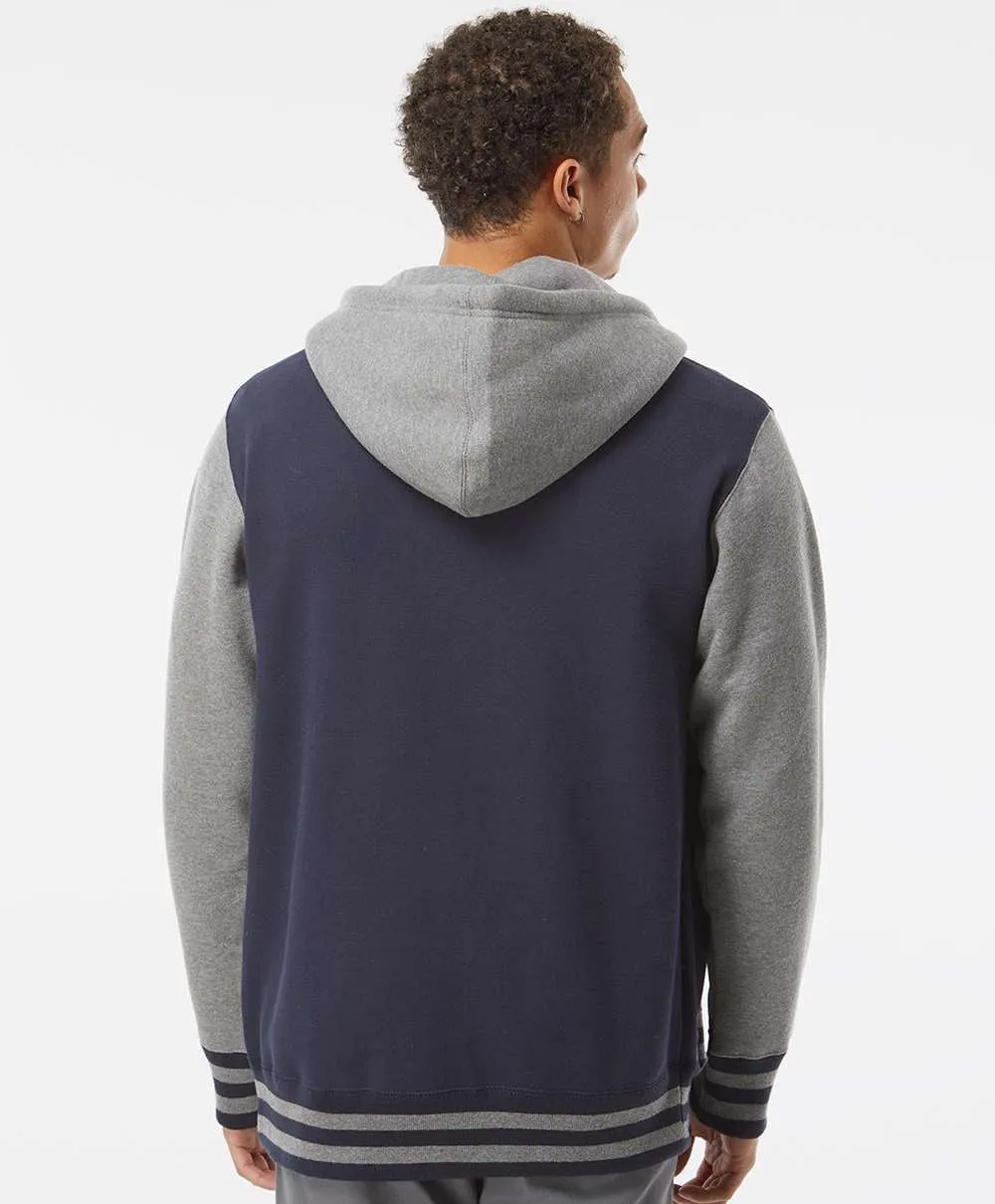 Independent Trading Co. Varsity Full-Zip Hooded Sweatshirt