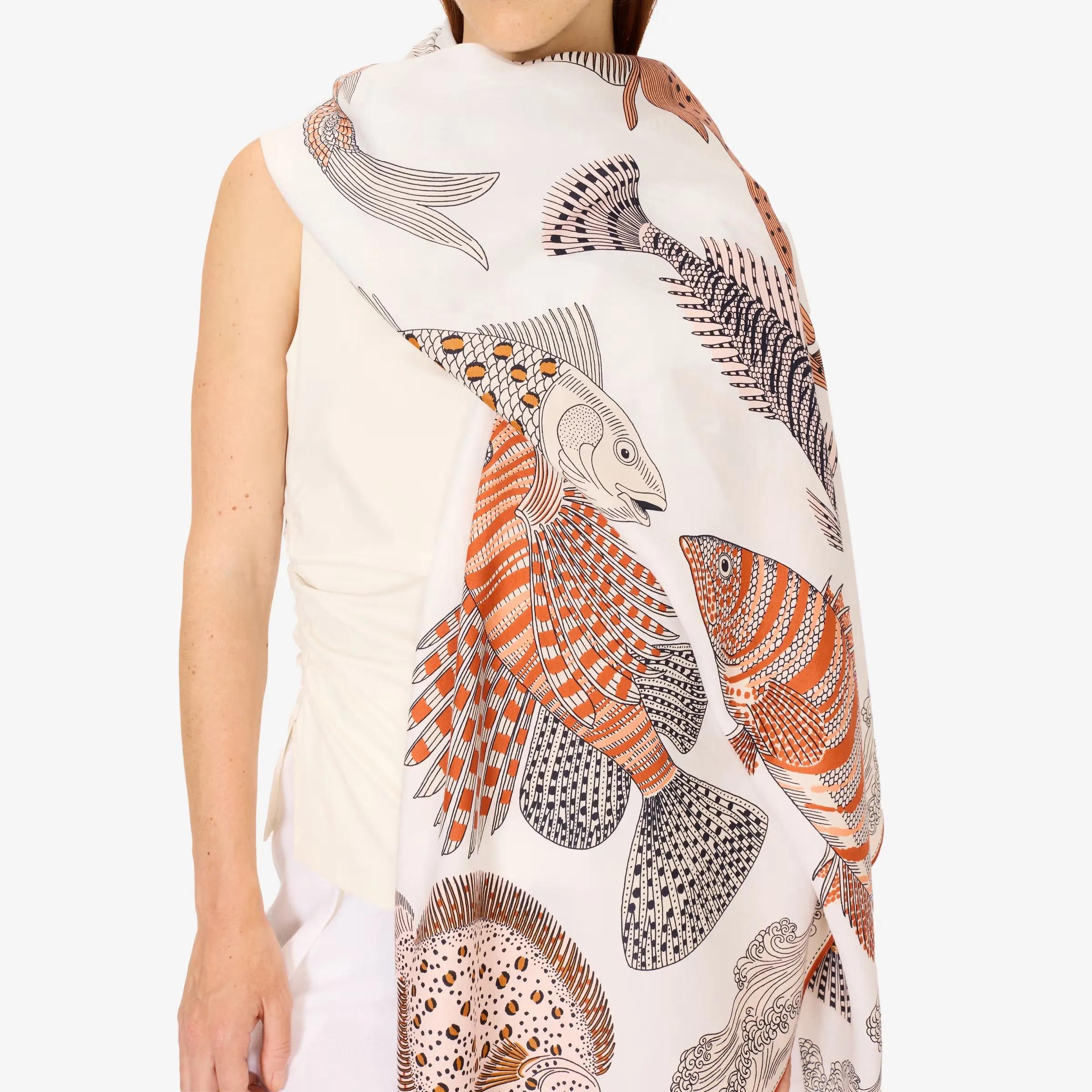 INOUI EDITIONS - POSEIDON COTTON SILK SCARF