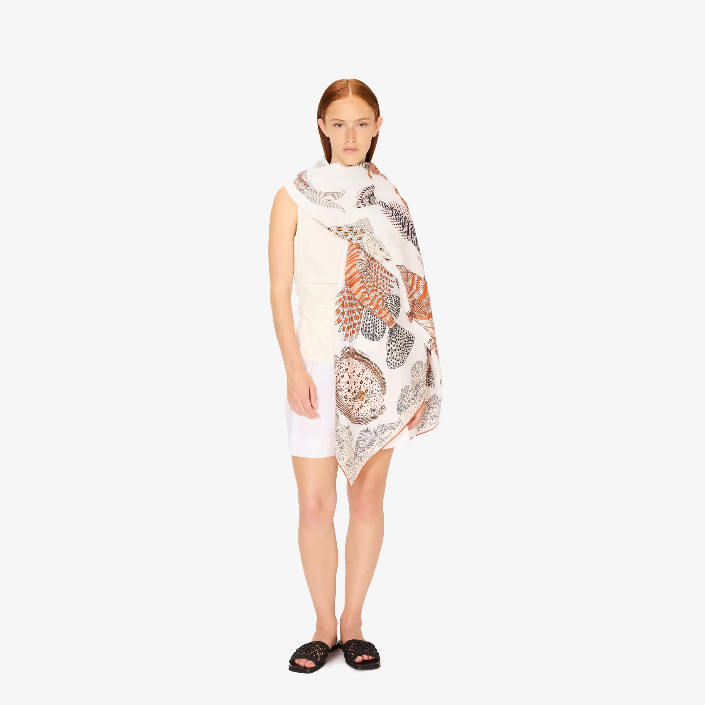INOUI EDITIONS - POSEIDON COTTON SILK SCARF