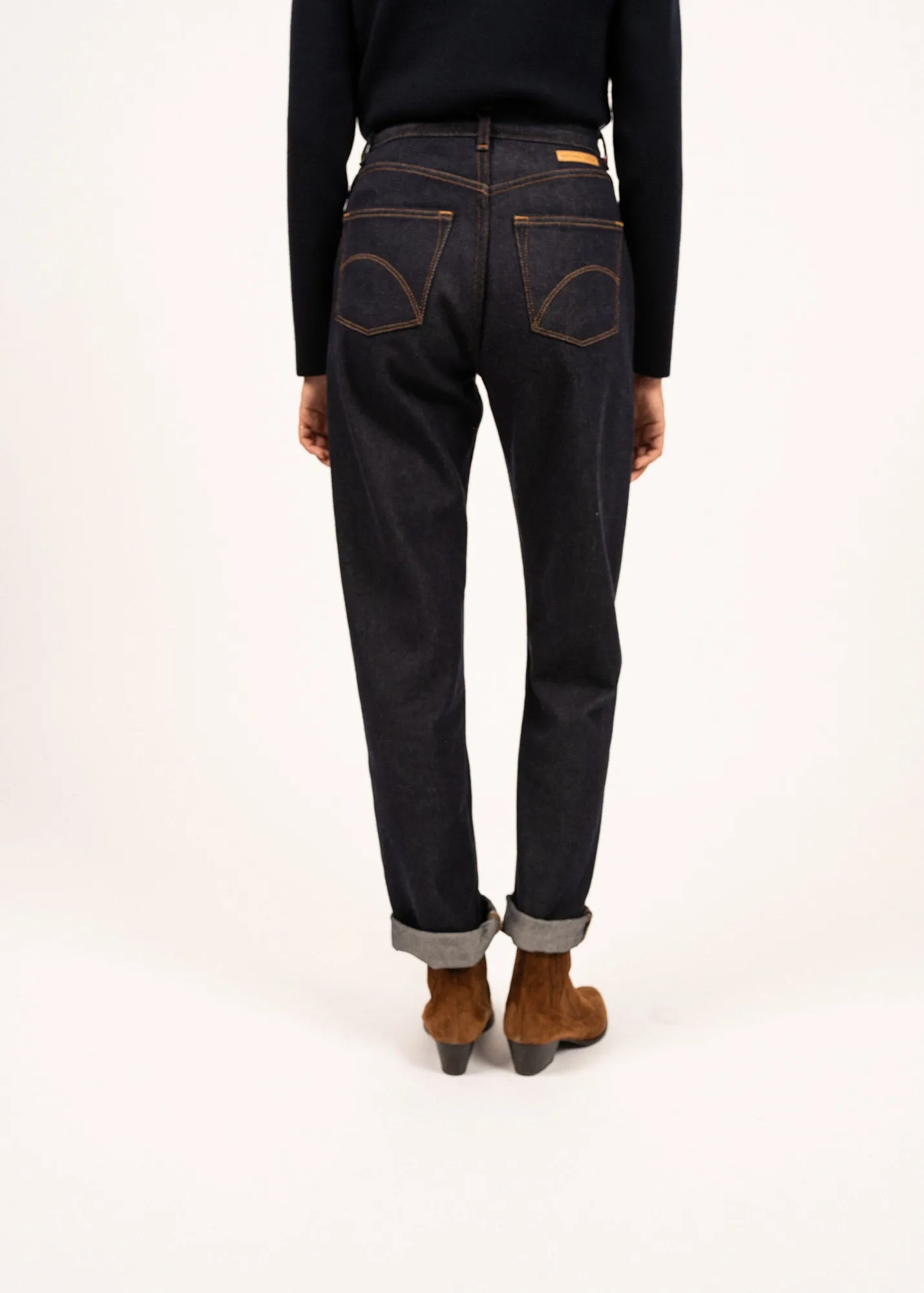 Jean droit Apolline Mrinos - SAINT JAMES x Atelier Tuffery (MARINE)