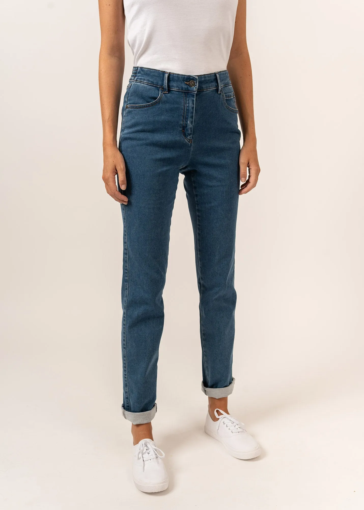 Jean droit Patricia - taille lastique (COOPER JEAN)