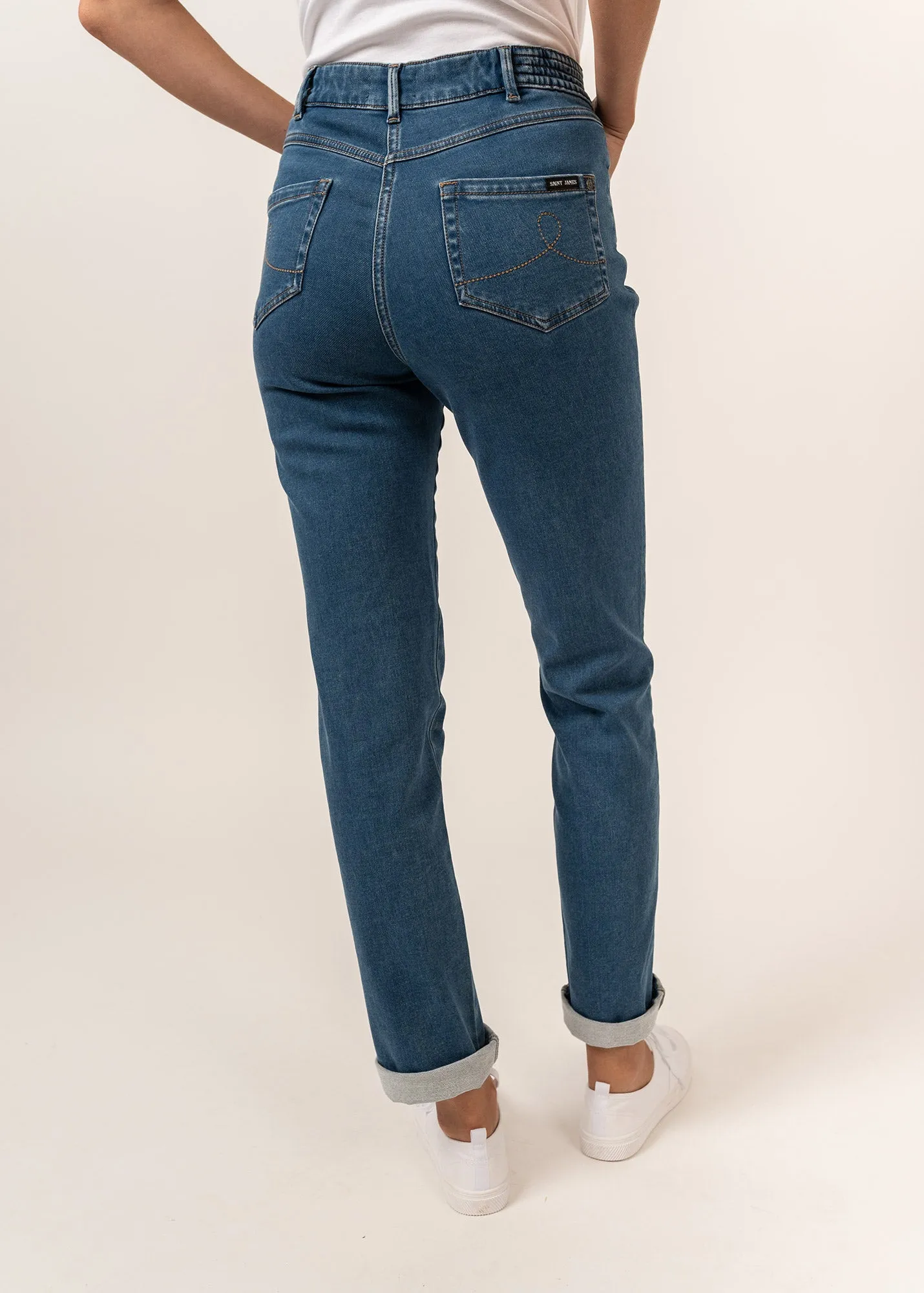 Jean droit Patricia - taille lastique (COOPER JEAN)