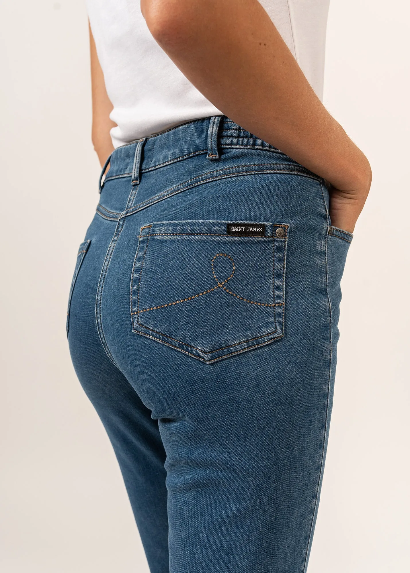 Jean droit Patricia - taille lastique (COOPER JEAN)