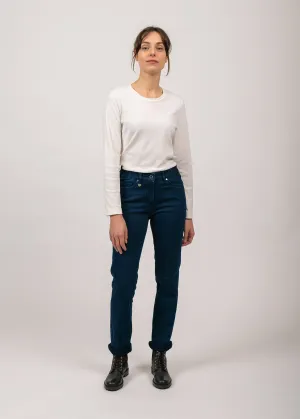 Jean droit Patricia - taille lastique (DENIM)