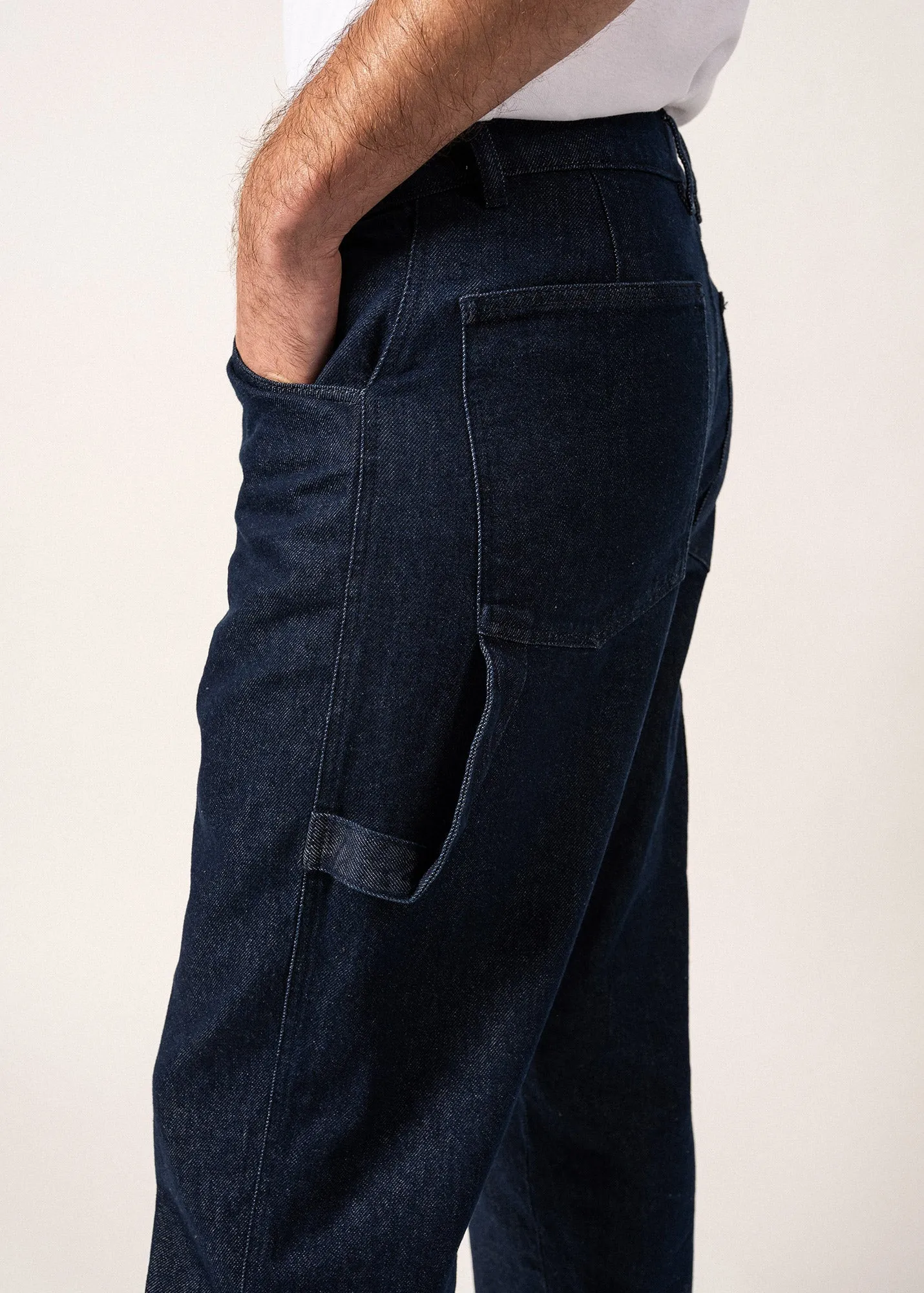 Jean style carpenter Axel - en denim de coton (BRUT)