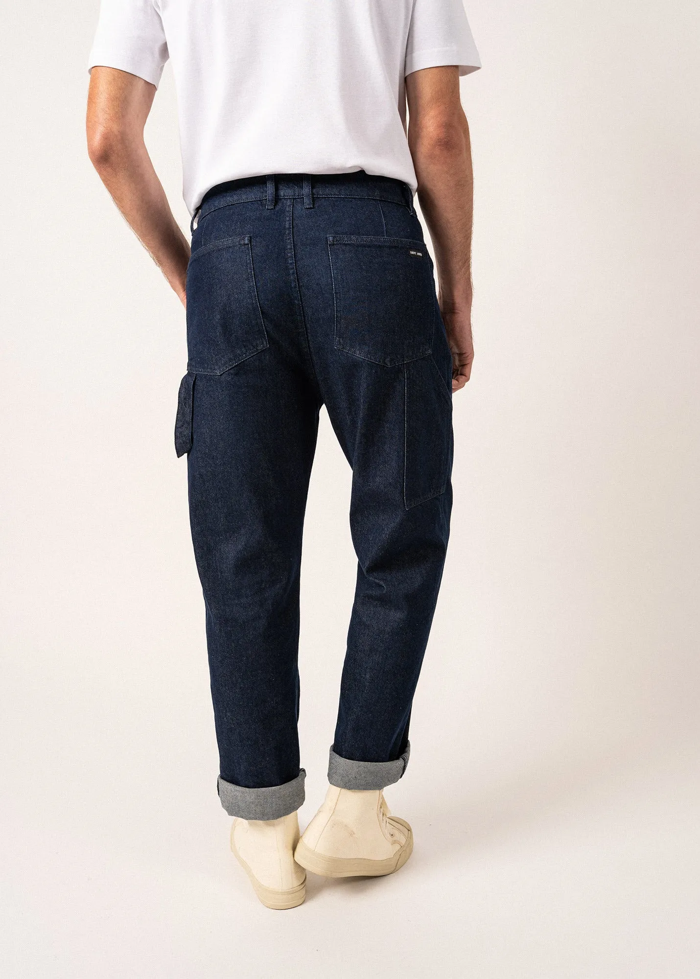 Jean style carpenter Axel - en denim de coton (BRUT)