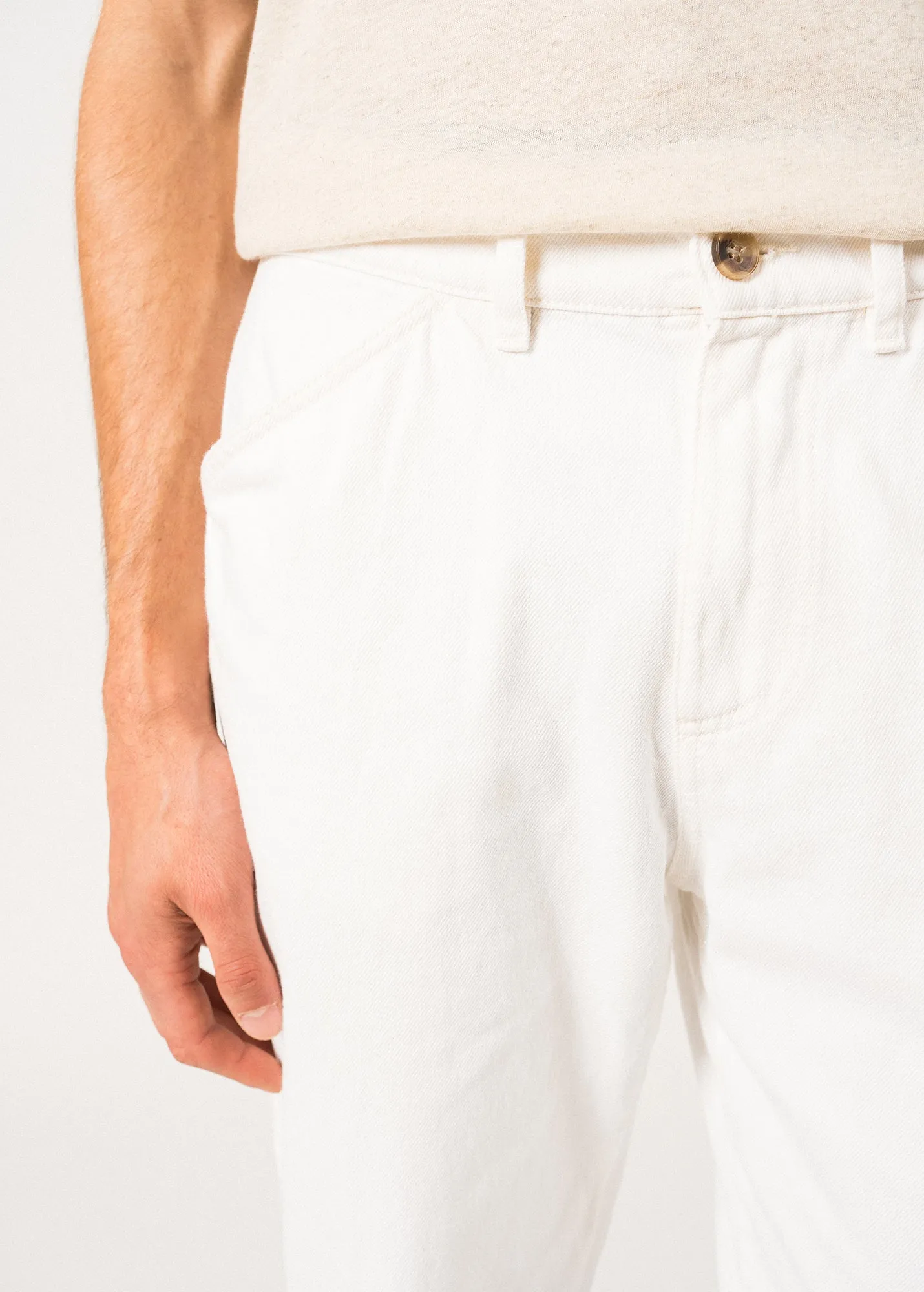 Jean style carpenter Axel - en denim de coton (CRAIE)