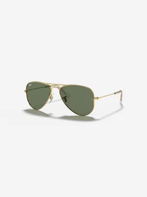 Kids Aviator Sunglasses in Gold