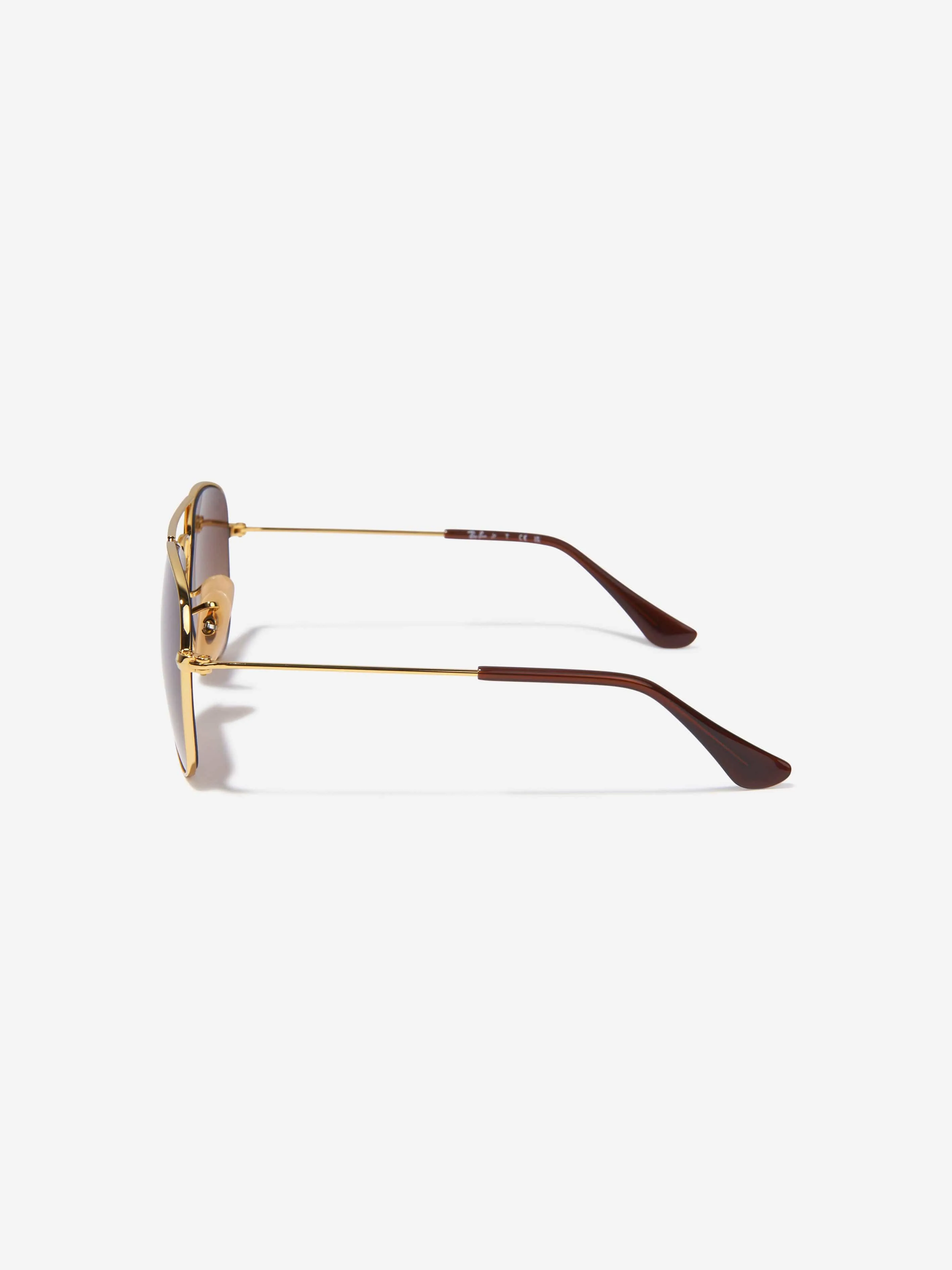 Kids Aviator Sunglasses in Gold