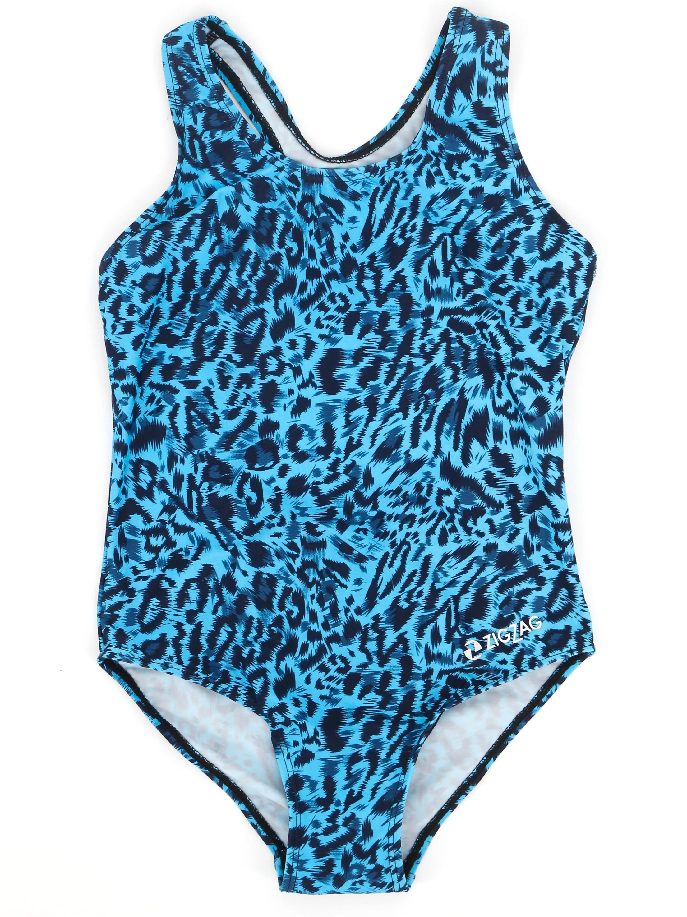 Kid's Girl Printed Swimsuit,Blue