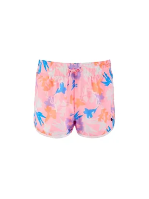 Kid's Girl's Floral Printed Shorts,Pink