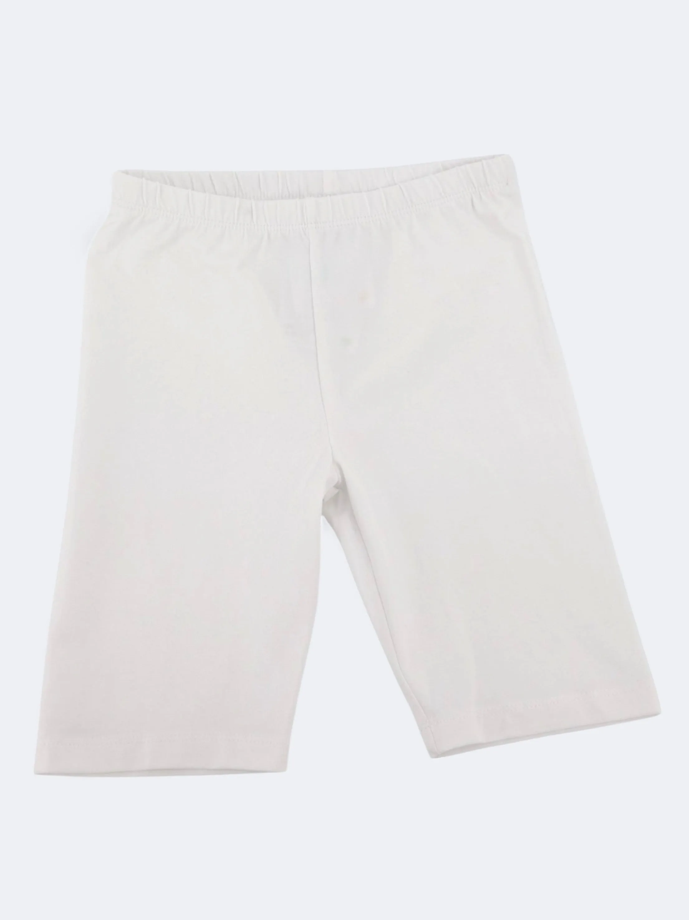 Kids Girl's Plain Shorts,White