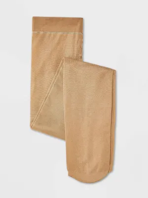 Kids Girl's Plain Tights,Beige