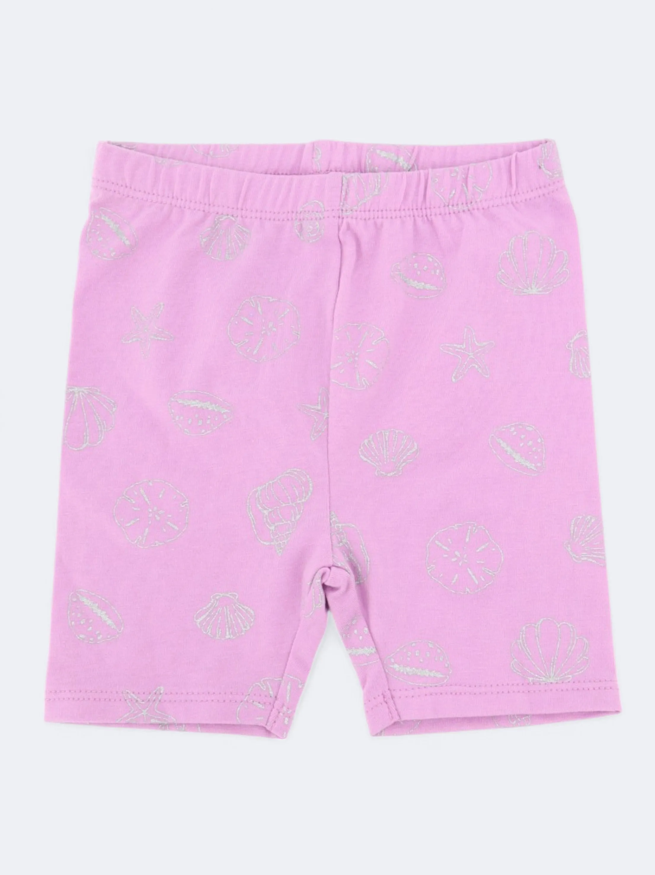 Kids Girl's Printed Shorts,Purple