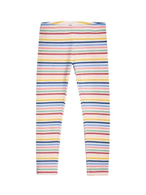 Kids Girl's Striped Leggings,Multi