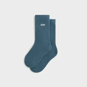 Kith Kids Classic Crew Socks - Anchor KITH