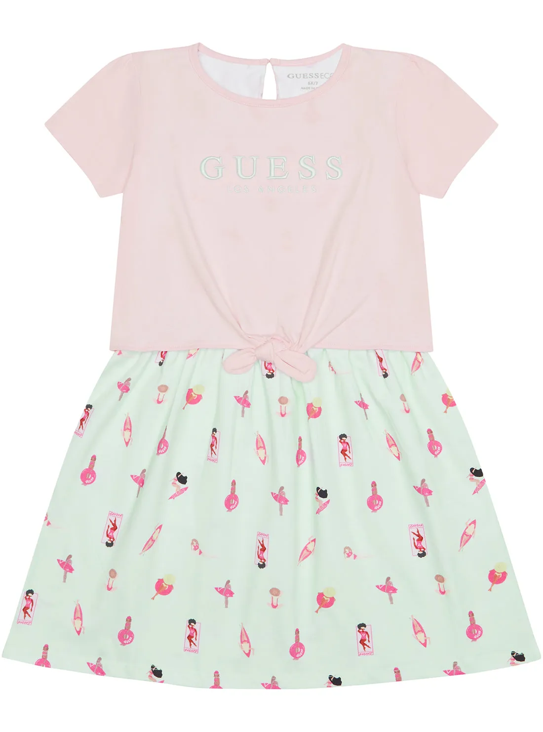 Light Pink Stretch Jersey Dress (2-7) Guess