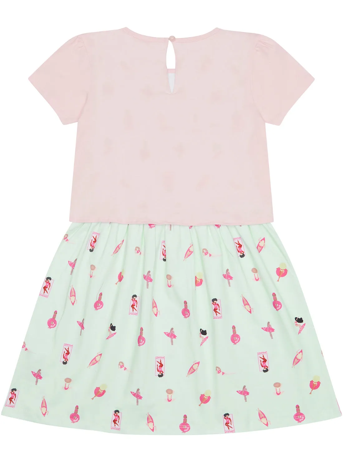 Light Pink Stretch Jersey Dress (2-7) Guess