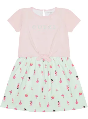 Light Pink Stretch Jersey Dress (2-7) Guess