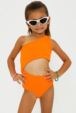 Little Celine One Piece Blood Orange Terry Beach Riot
