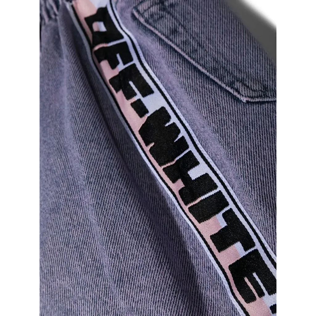 Logo Denim Skirt