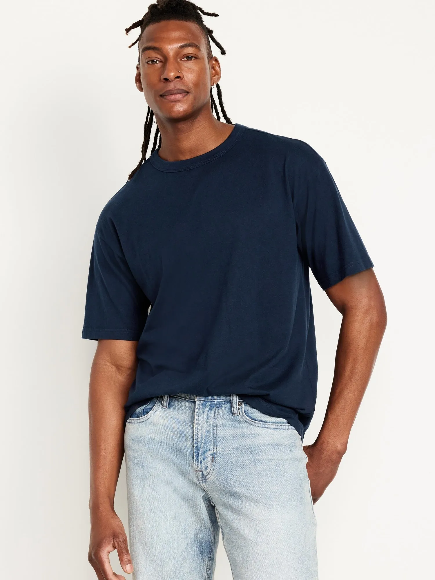 Loose Fit Crew-Neck T-Shirt for Men