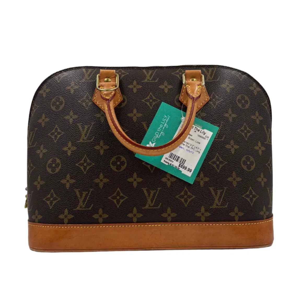 LOUIS VUITTON 2001 ALMA MM Handled LV MONOGRAM Satchel