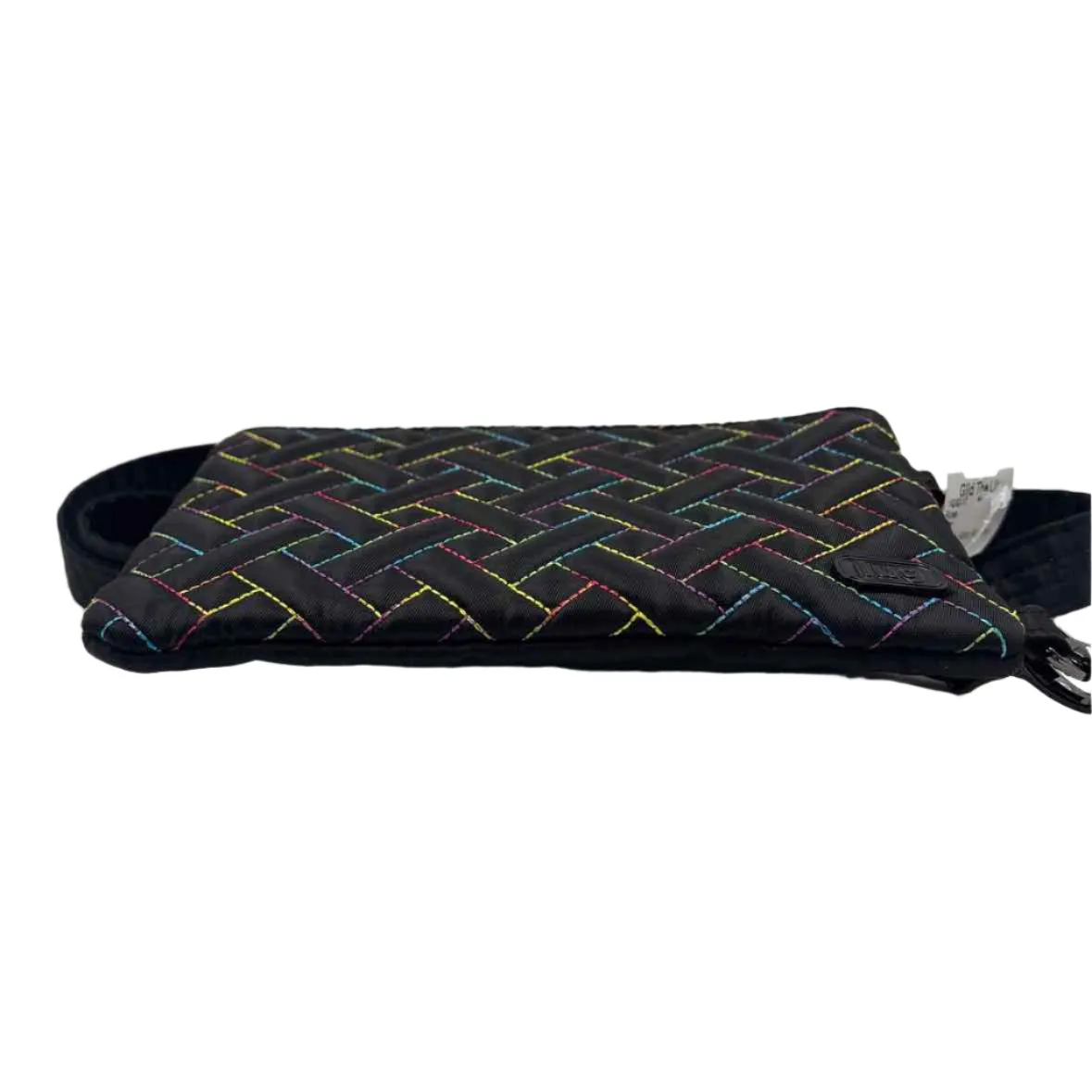 LUG Cross Quilted Crossbody w/Multi-Color Stitching
