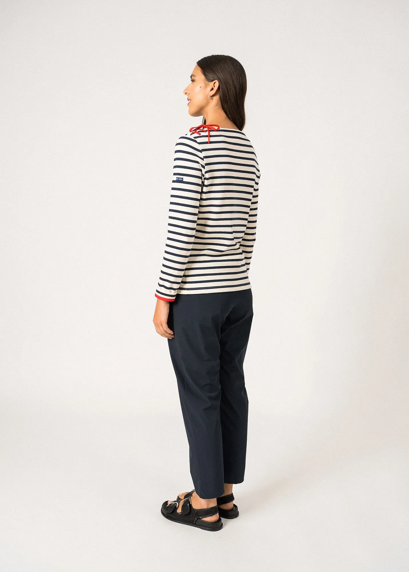 Marinire Cavalaire - en coton card (ECRU/MARINE/TULIPE)