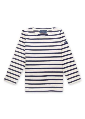 Marinire enfant Minquiers - en coton lger (ECRU/MARINE)