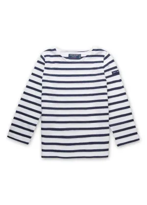 Marinire enfant Minquiers - en coton lger (NEIGE/MARINE)