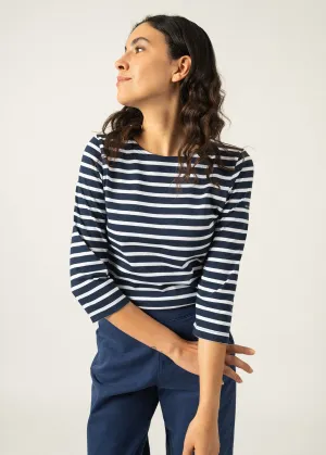 Marinire Galathe - en coton lger (MARINE/NEIGE)