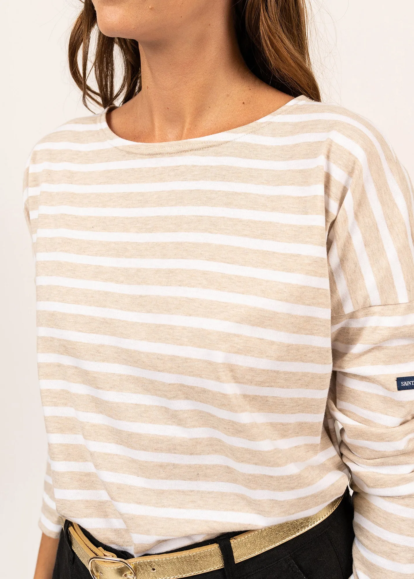 Marinire oversize Minquiers Drop - en coton lger (NATUREL/NEIGE)